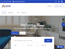 Tablet Screenshot of instantapartment.com